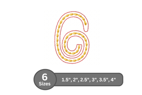 A Designer's Look at the Rope Twist Number Font for Embroidery