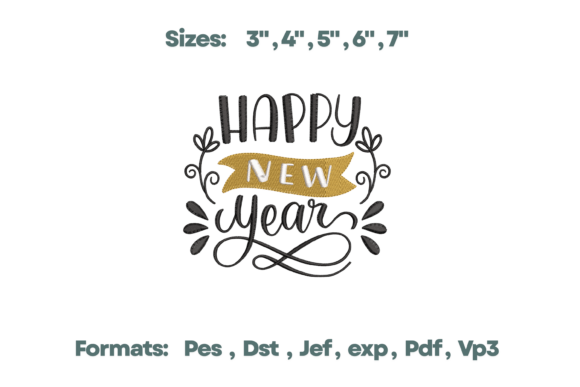 A Professional Review of the Happy New Year Gold Banner Design
