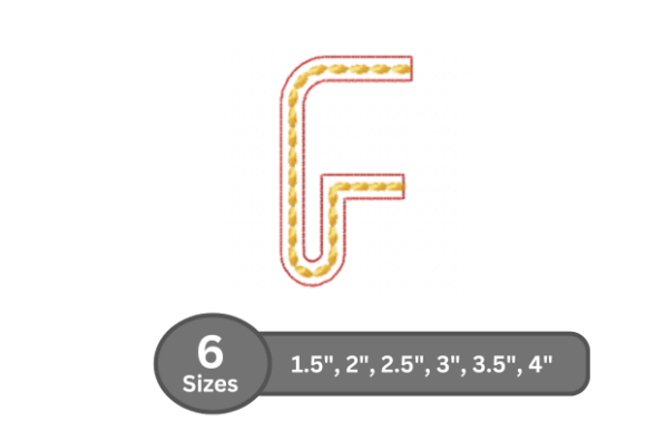 Putting Rope Twist Alphabet -F to the Test for Personalized Gifts